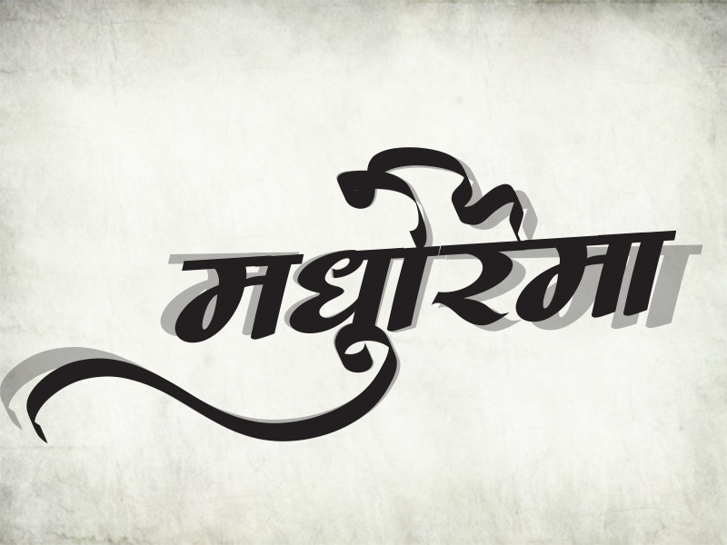 font used for hindi in word